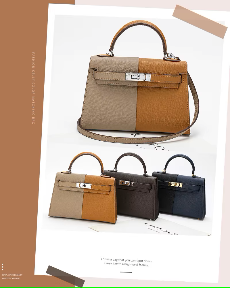 Designer-Inspired Kelly Crossbody – Premium Leather Luxury Bag for Women