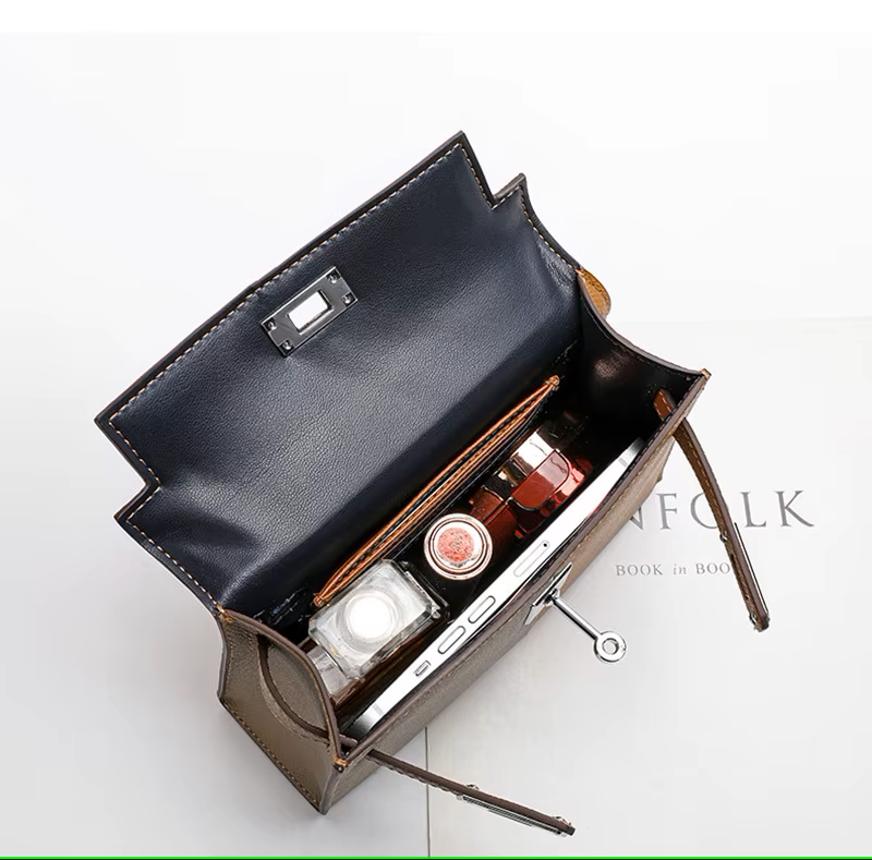 Designer-Inspired Kelly Crossbody – Premium Leather Luxury Bag for Women