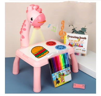 kids play table with projector