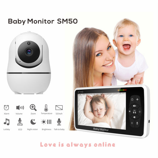 SmartHome SM50 Baby Monitor – 5 Inch Color Display with Night Vision - Vita Nova - Kids Essentials #