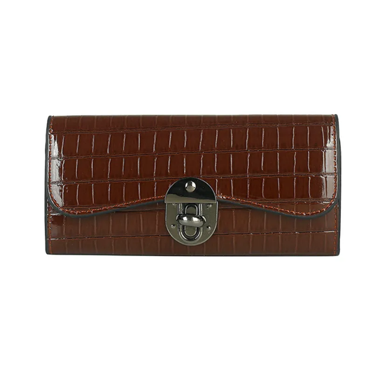 PU Leather Long Wallet for Women – Large Capacity Handheld Purse