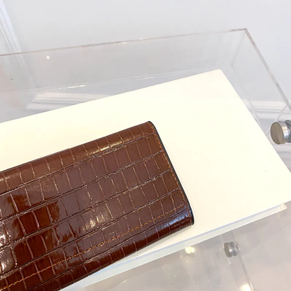 PU Leather Long Wallet for Women – Large Capacity Handheld Purse