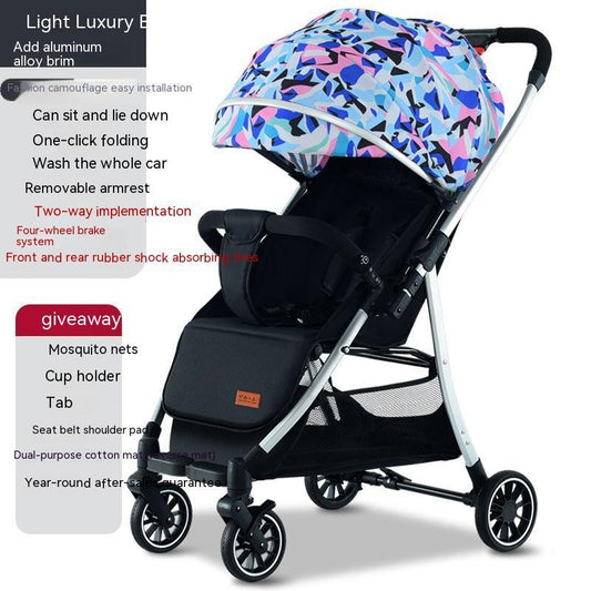 LightLuxury Baby Stroller – Lightweight and Reclining Design - Vita Nova - Kids Essentials #