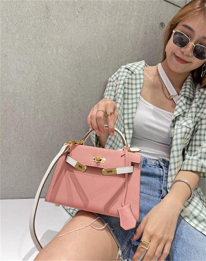 Kelly-Style Genuine Leather Crossbody & Shoulder Bag – Luxury Designer-Inspired Handbag for Women