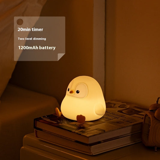 Lucky Goose Penguin Night Lamp – 20-Minute Timer with Two-Level Dimming - Vita Nova - Kids Essentials #