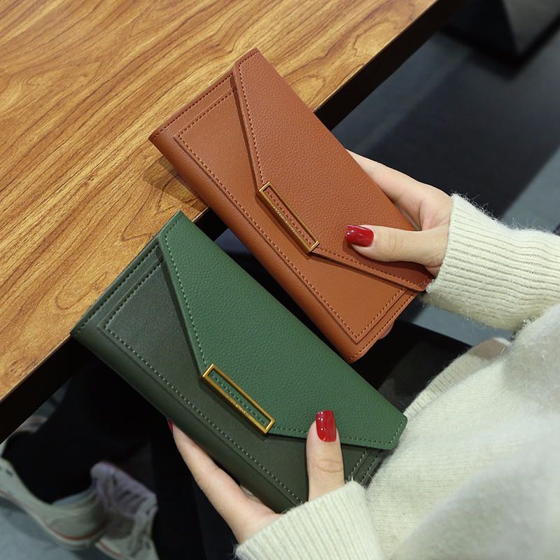 Long-Sized Premium Leather Women's Wallet or Purse