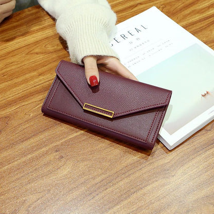 Long-Sized Premium Leather Women's Wallet or Purse