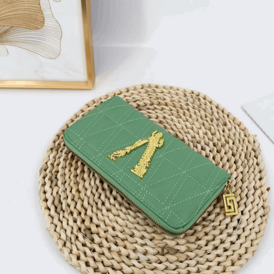 Elegant Embroidered Clutch Wallet - Stylish Zipper Purse | Vita Nova