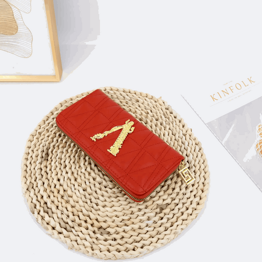 Elegant Embroidered Clutch Wallet - Stylish Zipper Purse | Vita Nova