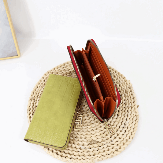 Designer Crocodile Pattern Purse - Crocodile Pattern Bag | Vita Nova