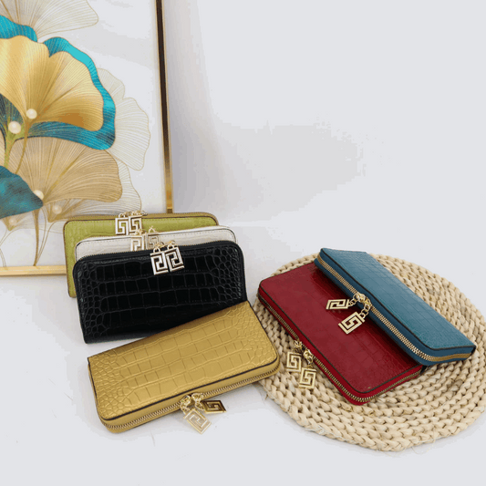 Designer Crocodile Pattern Purse - Crocodile Pattern Bag | Vita Nova