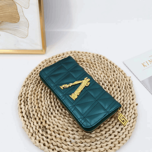Elegant Embroidered Clutch Wallet - Stylish Zipper Purse | Vita Nova