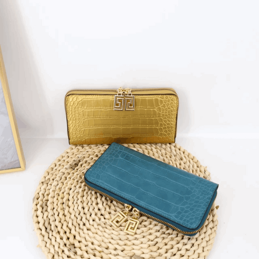 Designer Crocodile Pattern Purse - Crocodile Pattern Bag | Vita Nova