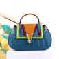 Fashionable contrast color shoulder bag, 30cm designer crossbody handbag for women, ideal for casual and formal occasions.

