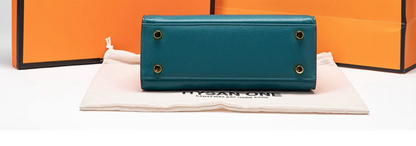 Kelly-Style Genuine Leather Crossbody & Shoulder Bag – Luxury Designer-Inspired Handbag for Women