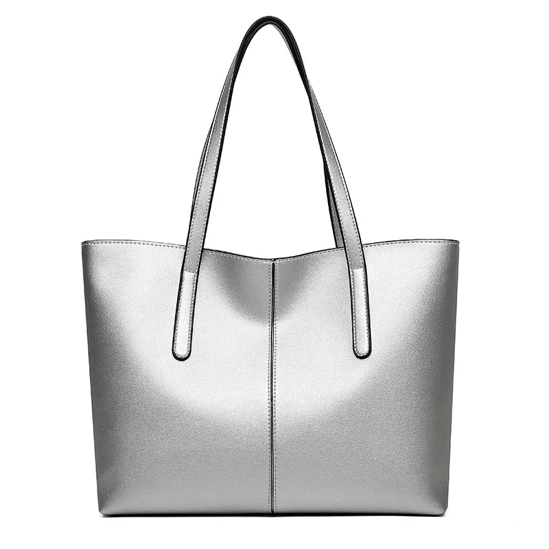Women's Soft Leather Tote Bag – Large Capacity, Versatile & Stylish Handbag for Everyday Use