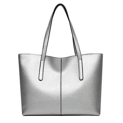 Women's Soft Leather Tote Bag – Large Capacity, Versatile & Stylish Handbag for Everyday Use