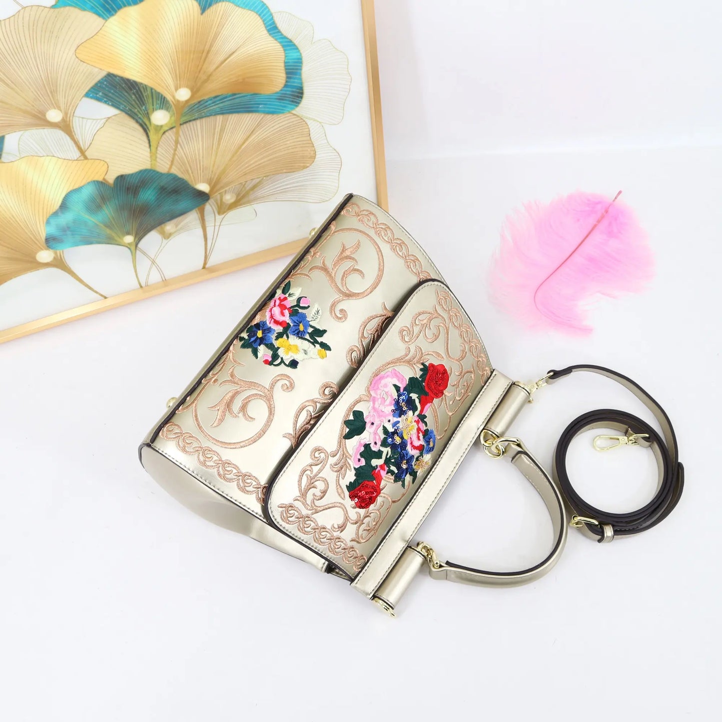 Embroidered Sequin Handbag – Eye-Catching Luxury Party & Daily Bag for Women