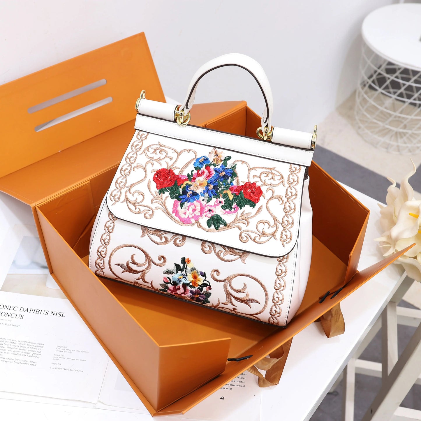 Embroidered Sequin Handbag – Eye-Catching Luxury Party & Daily Bag for Women