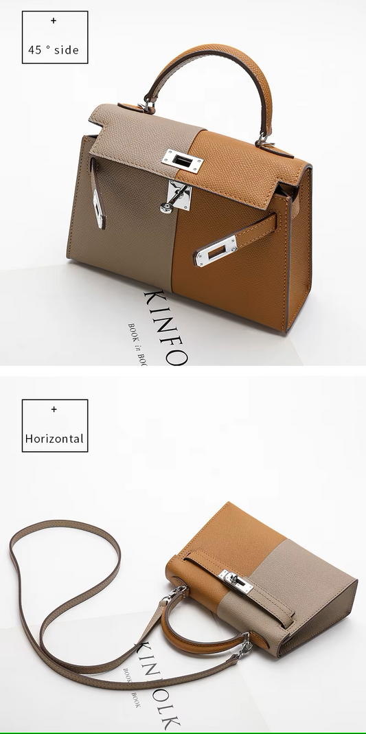 Designer-Inspired Kelly Crossbody – Premium Leather Luxury Bag for Women