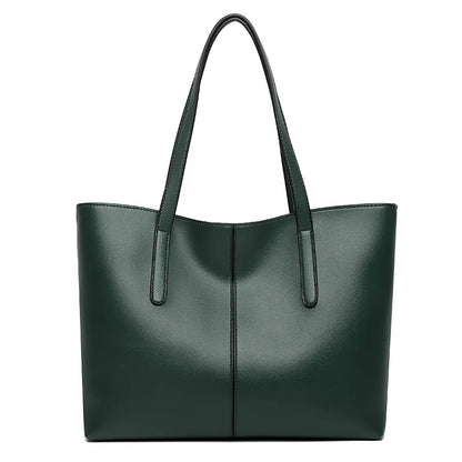 Women's Soft Leather Tote Bag – Large Capacity, Versatile & Stylish Handbag for Everyday Use