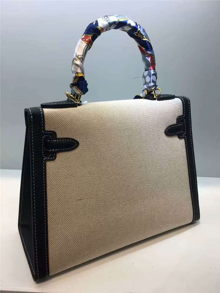 Kelly Custom Genuine Leather Designer-Inspired Handbag – Luxury Women's Purse with Metal Embellishments