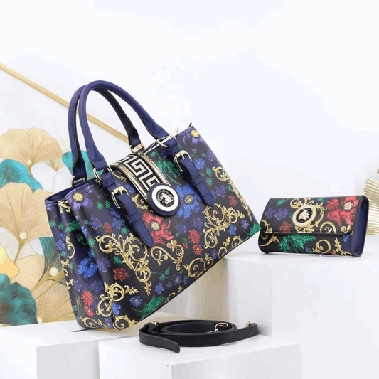 Casual Tote Bag and Purse Set with Gold Accents | Vita-Nova