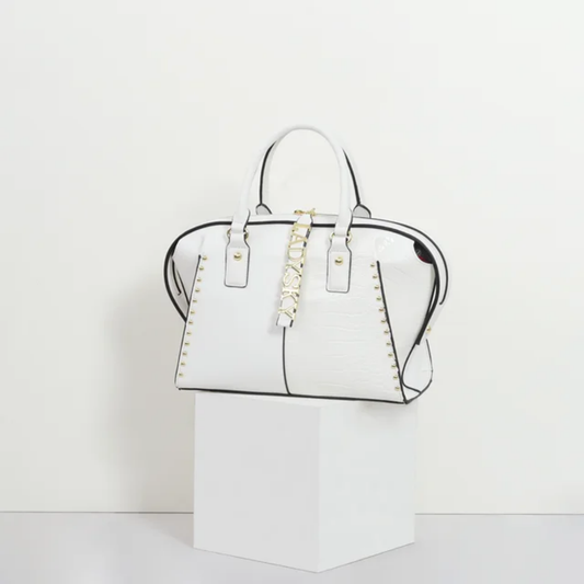 Ladysky Textured Pillow Handbag White - Stylish Large Tote | Vita Nova
