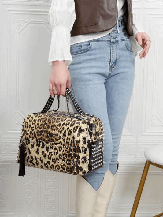 Stylish Leopard Print Handbag - Women's Bag | Vita Nova