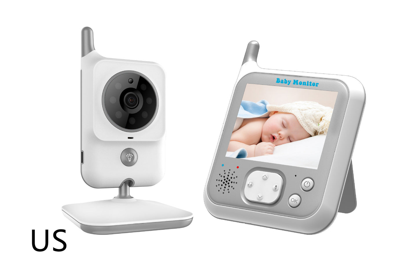 Luminous Wireless Video Baby Monitor – Portable Temperature Monitoring - Vita Nova - Kids Essentials #